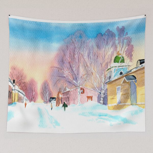 Item preview, Winter day in Lappeenranta designed and sold by Tatti-arts.