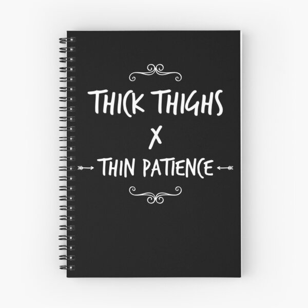 Item preview, Thick Thighs Thin Patience Funny Gym Workout Cute Saying designed and sold by Authenticity-SH.