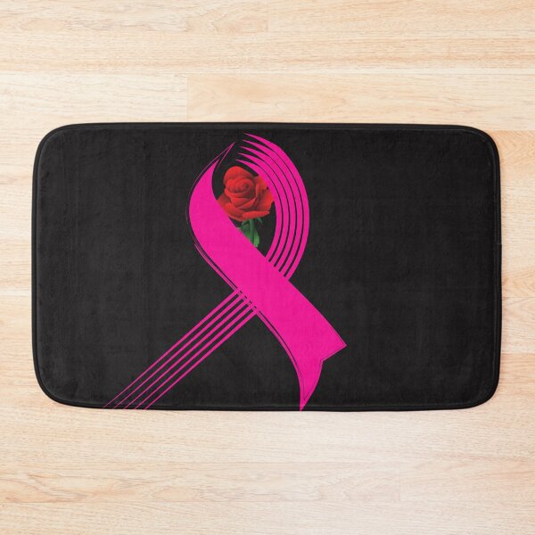 Item preview, Red Rose with Pink Ribbon - Breast Cancer Awareness designed and sold by Cancer Support  Regal Studio.