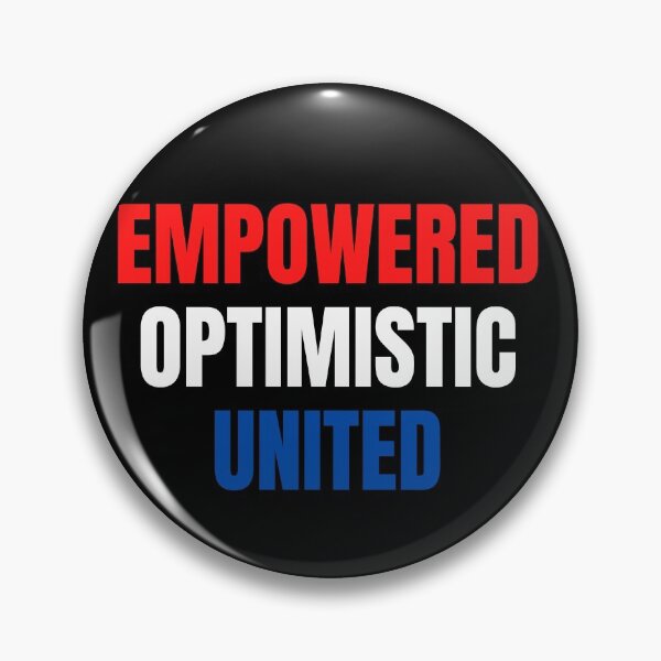 Artikelvorschau, Empowered, Optimistic, United Inspiring Patriotic Message entworfen und verkauft von Kathy Gerstorff.