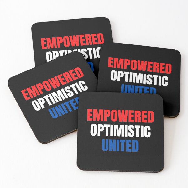 Item preview, Empowered, Optimistic, United Inspiring Patriotic Message designed and sold by Kathy Gerstorff.
