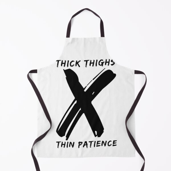 Item preview, Thick Thighs Thin Patience Funny Gym Workout Cute Saying designed and sold by Authenticity-SH.