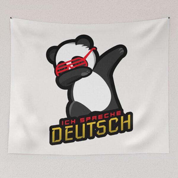 Item preview, Ich spreche Deutsch I speak German Cute Dabbing Panda designed and sold by Time4German.