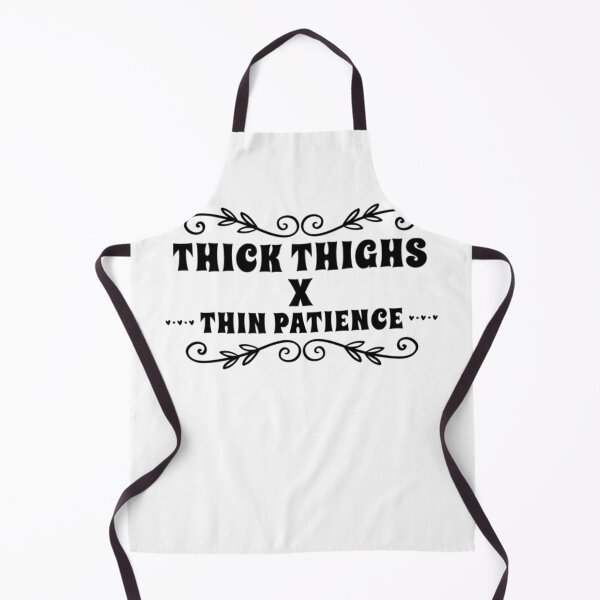 Item preview, Thick Thighs Thin Patience Funny Gym Workout Cute Saying designed and sold by Authenticity-SH.