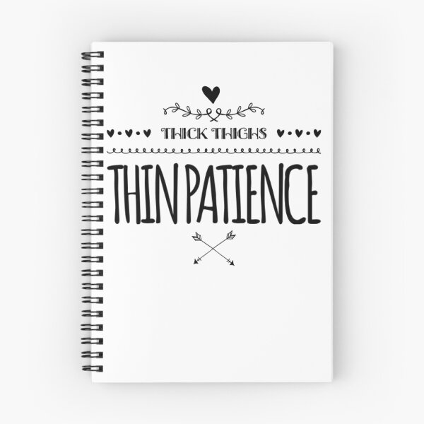 Item preview, Thick Thighs Thin Patience Funny Gym Workout Cute Saying designed and sold by Authenticity-SH.