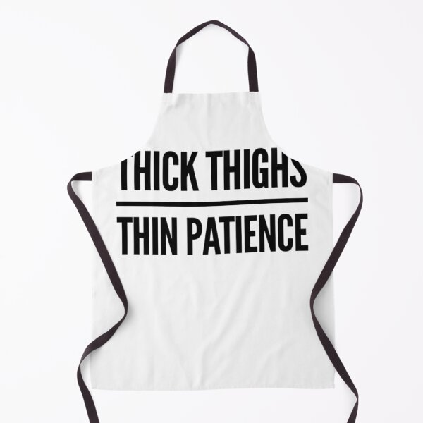 Item preview, Thick Thighs Thin Patience Funny Gym Workout Cute Saying designed and sold by Authenticity-SH.
