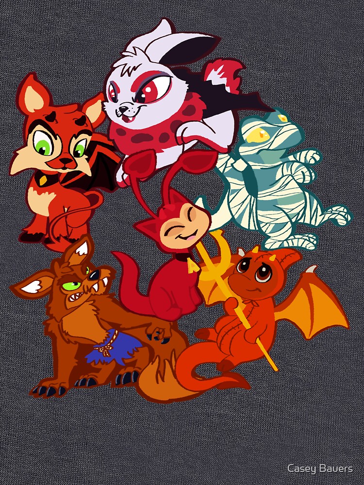 "Halloween Neopets Group" Lightweight Sweatshirt for Sale by Tinksee
