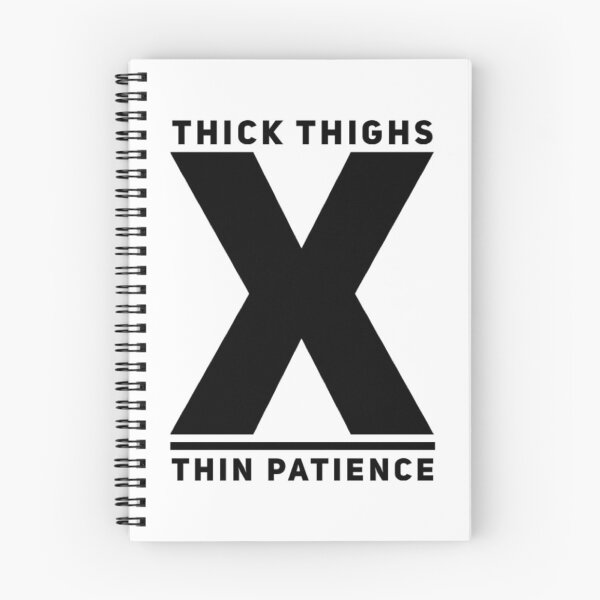 Item preview, Thick Thighs Thin Patience Funny Gym Workout Cute Saying designed and sold by Authenticity-SH.