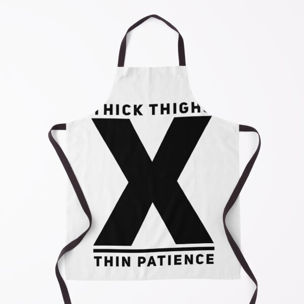 Item preview, Thick Thighs Thin Patience Funny Gym Workout Cute Saying designed and sold by Authenticity-SH.