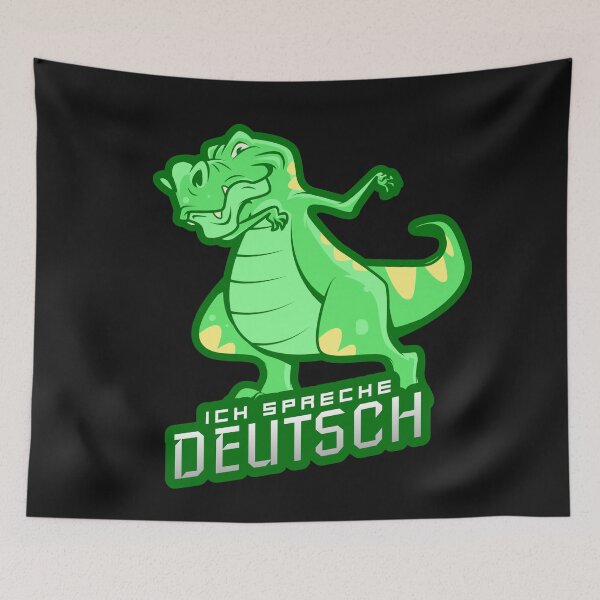 Item preview, I speak German Ich spreche Deutsch Dabbing Dinosaur designed and sold by Time4German.