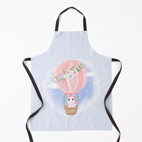 Item preview, Baby unicorn flying in a hot air balloon designed and sold by kalud-zoldyck.