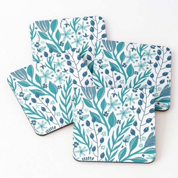 Item preview, Floral Berries Print  designed and sold by TwinkleShop.