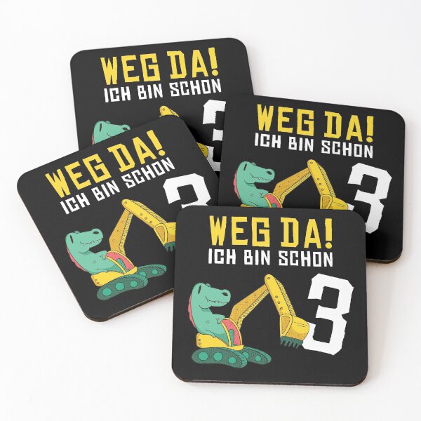 Item preview, Kinder Bagger 3 Geburtstag Jungen Dino designed and sold by JonasDesign.