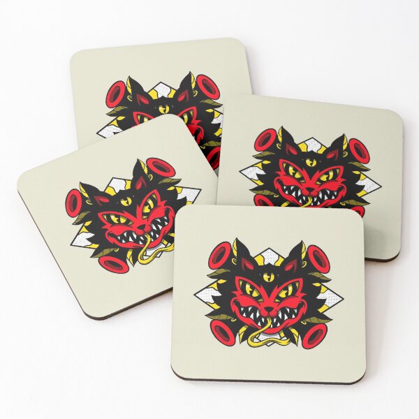 Item preview, Modern Devil Cat With Serpent Tongue designed and sold by Mustard Prophet.