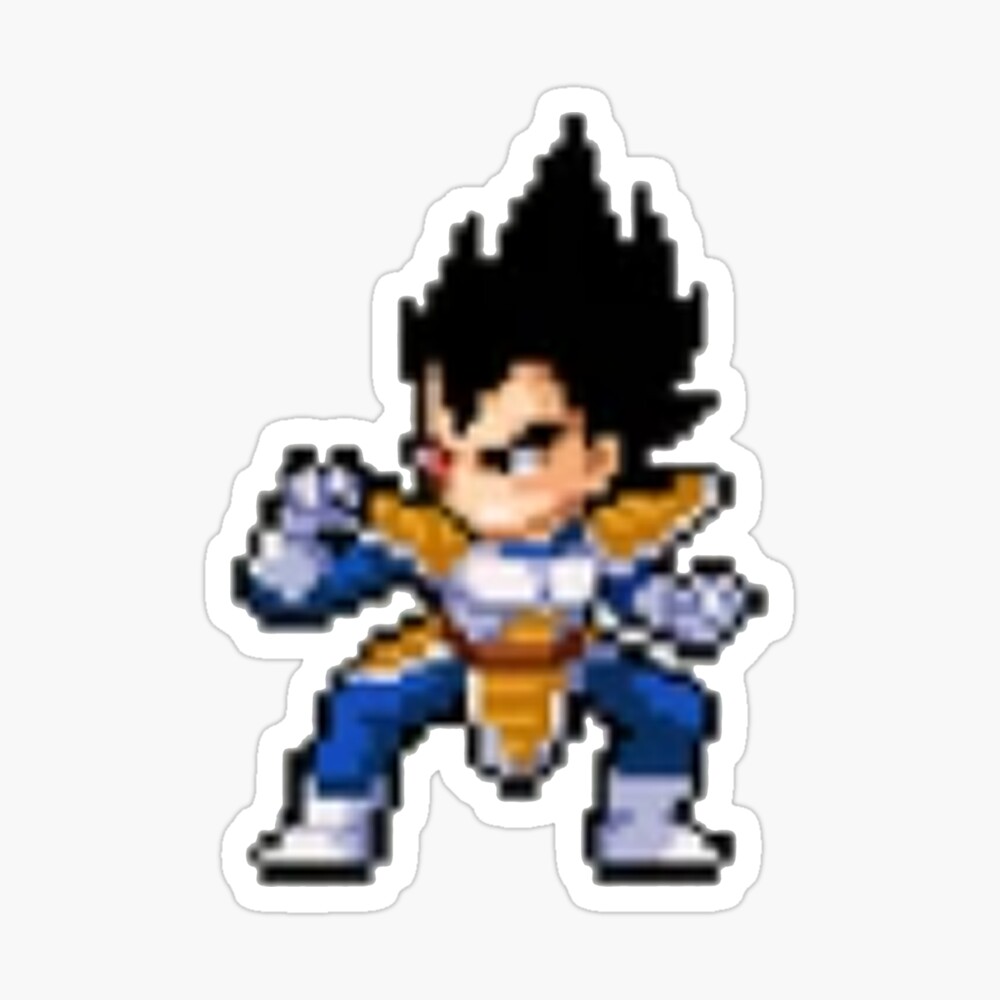 Pixel Art Dragon Ball Z Vegeta Facile Pixel Art Vegeta" Metal Print by NeeZukoArt | Redbubble