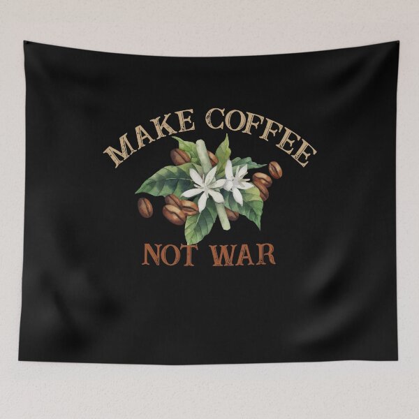 Item preview, Make Coffee Not War - Barista Espresso Day designed and sold by Dressed For  Duty.