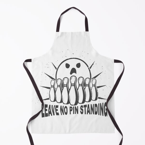 Item preview, Leave No Pin Standing Lucky Bowling funny black and white design designed and sold by Artysneak.