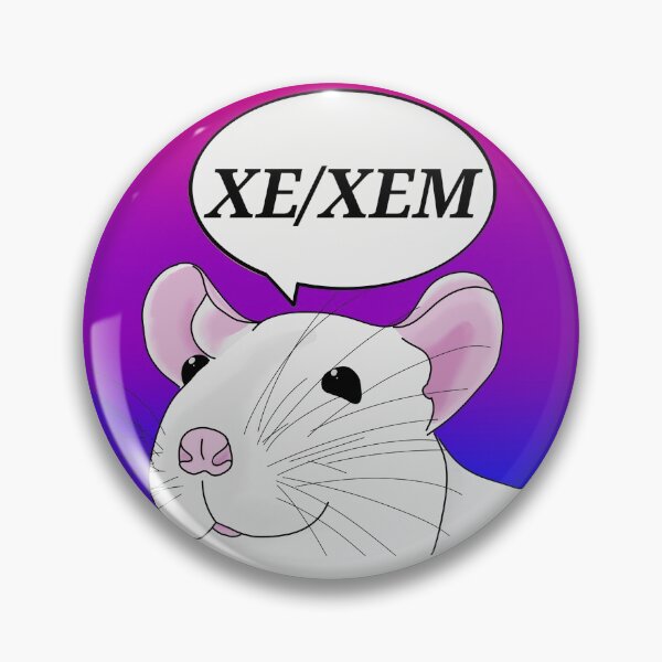 Item preview, Xe/Xem Pronoun Rat (Bisexual Flag) designed and sold by secondhandheals.