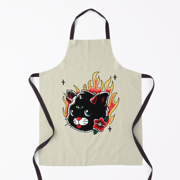 Item preview, Devil Black Cat Tattoo Style designed and sold by Mustard Prophet.