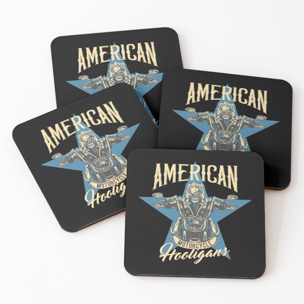 Item preview, Motorcycle Cowl Emblem - American Hooligans designed and sold by Two Left Hands Design.