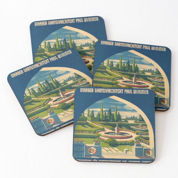 Item preview, retro wiener garten architektur wien designed and sold by CorasPosters.