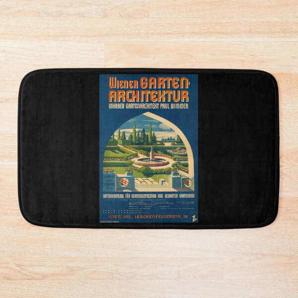 Artikelvorschau, retro wiener garten architektur wien entworfen und verkauft von CorasPosters.