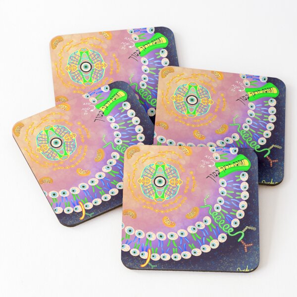 Item preview, Cellular Biology Psychedelic art designed and sold by Osher-BioArt.