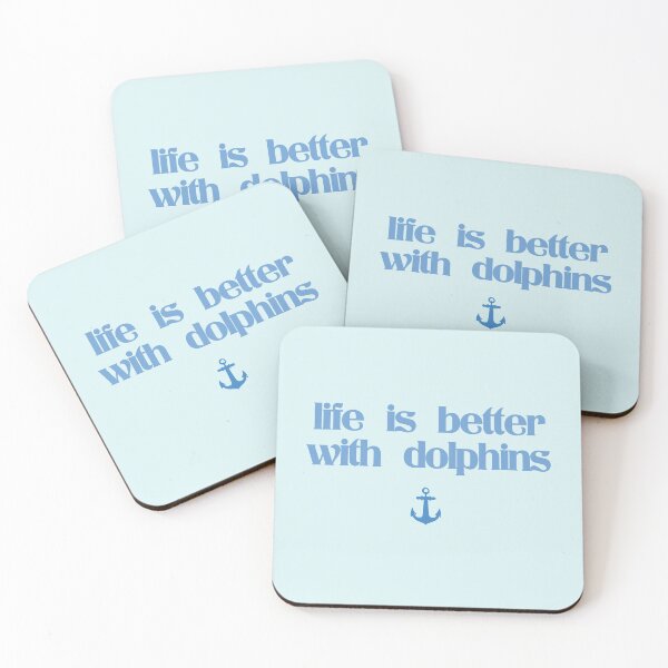 Item preview, Life Is Better with Dolphins designed and sold by Shujii.