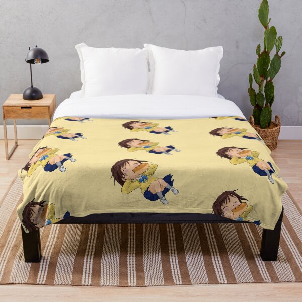 Potato Girl Throw Blanket