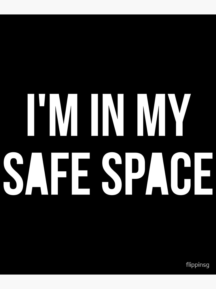 i-m-in-my-safe-space-art-print-for-sale-by-flippinsg-redbubble