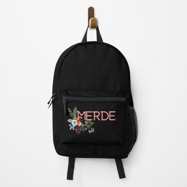 Item preview, MERDE French Swear World Floral Cute Word designed and sold by a-little-ink.