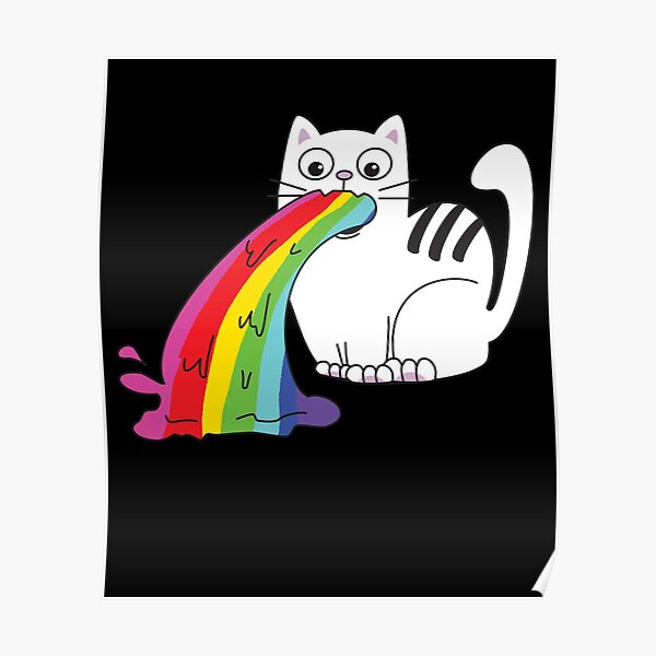 Posters Sur Le Theme Vomir Arc En Ciel Redbubble