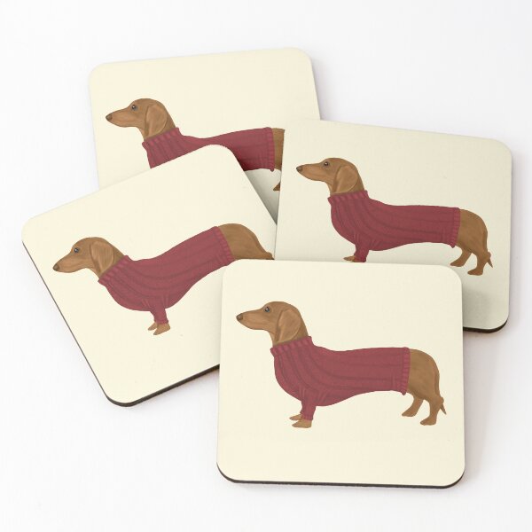 Item preview, Dachshund in Red Jumper designed and sold by Kittys-Art.