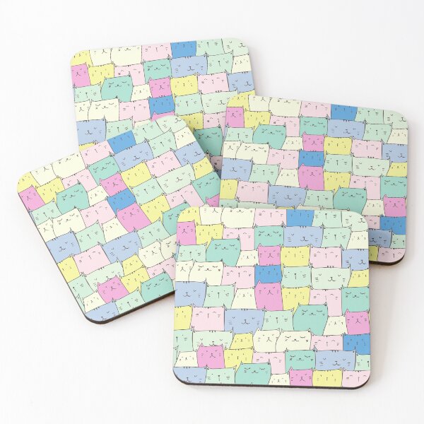 Item preview, Cute Cats Colorful Pattern designed and sold by SAVWIS.