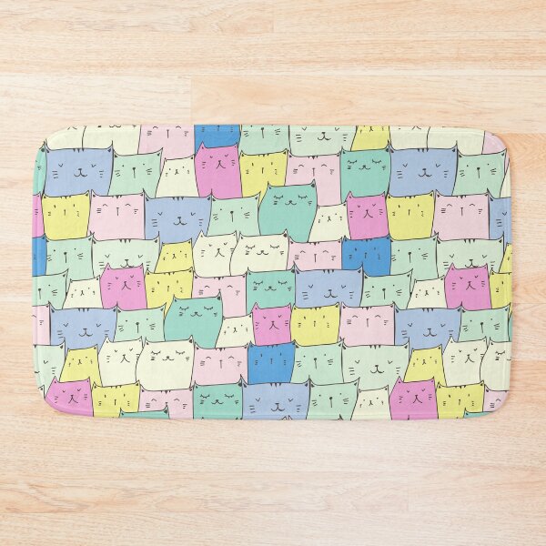 Item preview, Cute Cats Colorful Pattern designed and sold by SAVWIS.