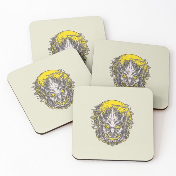 Item preview, Werewolf With Yellow Full Moon designed and sold by Mustard Prophet.