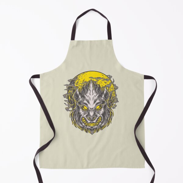 Item preview, Werewolf With Yellow Full Moon designed and sold by Mustard Prophet.