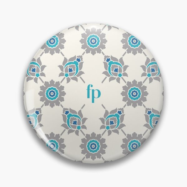 Item preview, Iznik Floral Design - Silvery Blues designed and sold by FountainPath.