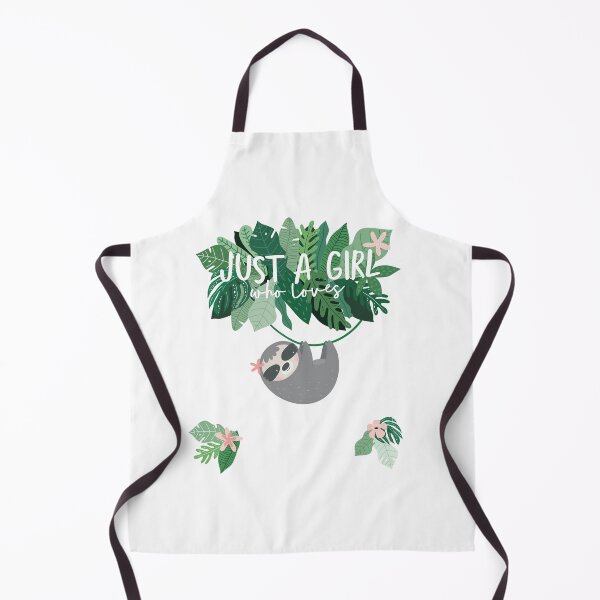 Item preview, just a girl who loves sloths, cute fun sloth design, white text designed and sold by Stacycooke.