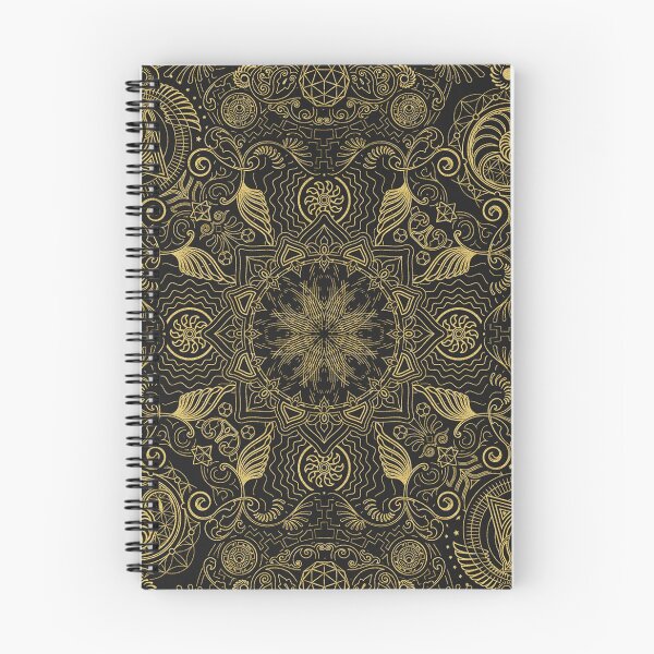 Item preview, Gold indonesian javanese batik golden dye pattern mandala designed and sold by baligaia.
