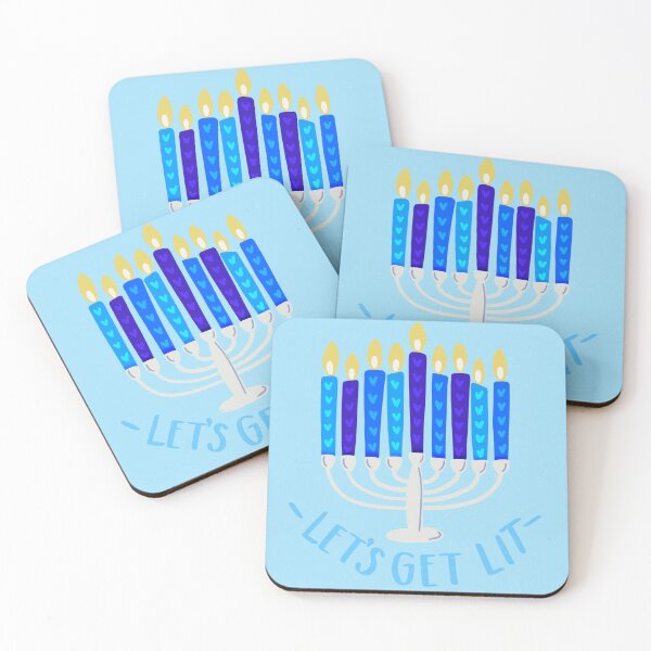 Item preview, Let’s Get Lit Menorah designed and sold by Nichole Baldino.