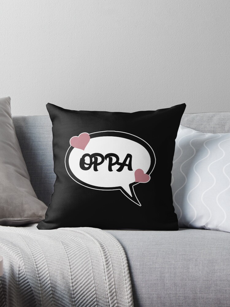 Imagen 1 de 4, Cojín con la obra oppa love kpop bias, diseñada y vendida por RisingTE.