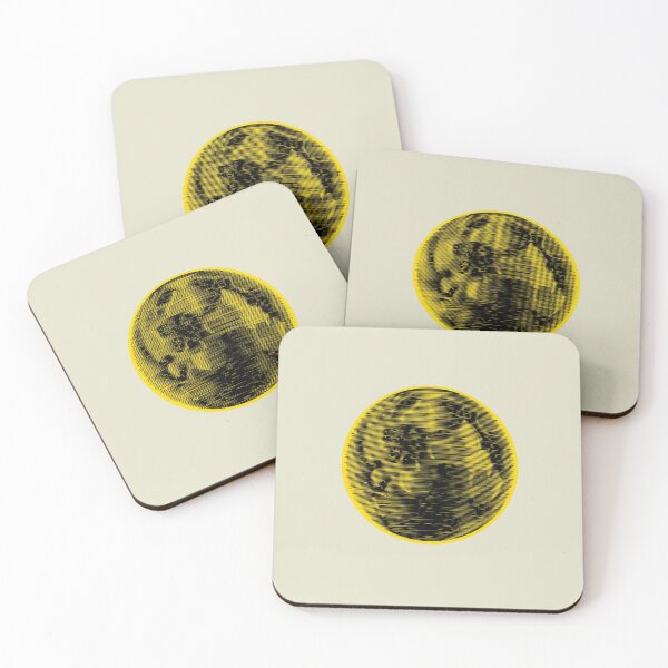 Item preview, Black And Yellow Full Moon designed and sold by Mustard Prophet.