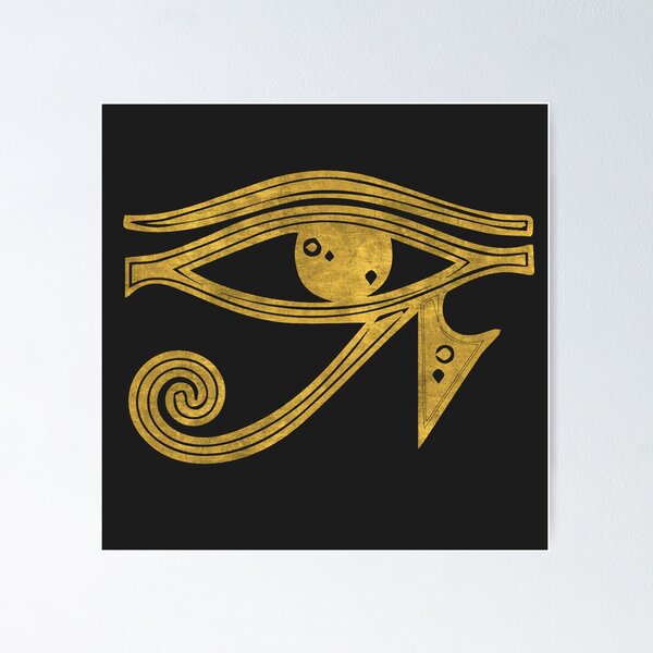 Item preview, Golden eye of ra symbol - spiritual Egyptian hieroglyph  designed and sold by baligaia.