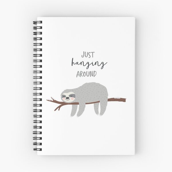 Item preview, just hanging around cute sloth design designed and sold by Stacycooke.