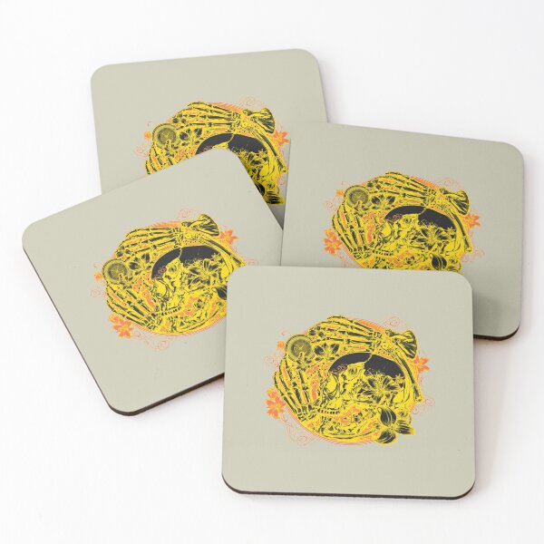 Item preview, Black And Yellow Skull And Bones Aesthetic designed and sold by Mustard Prophet.