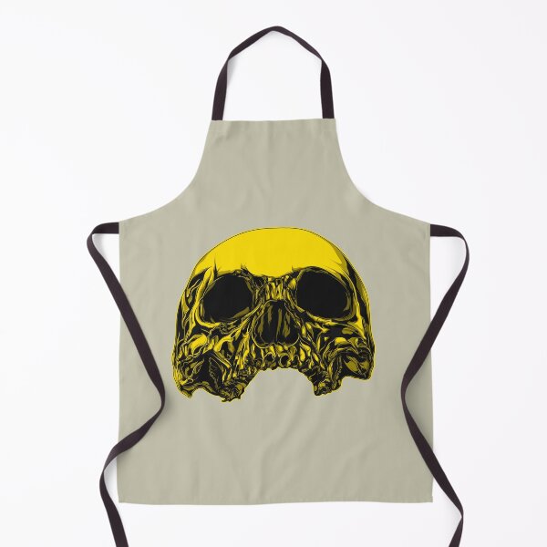 Item preview, Black And Yellow Skull Without Jaw designed and sold by Mustard Prophet.
