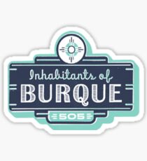 Inhabitants of Burque T-Shirt Sticker