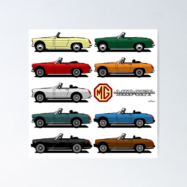 MG M Type Midget リトグラフアート MG M Type Midget リトグラフアート