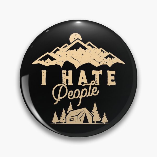 Item preview, I Hate People Vintage Camping Saying Outdoor Tent Mountains Hiking Gift designed and sold by Style4You24.